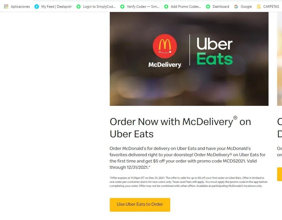 How to apply McDonald's coupon code